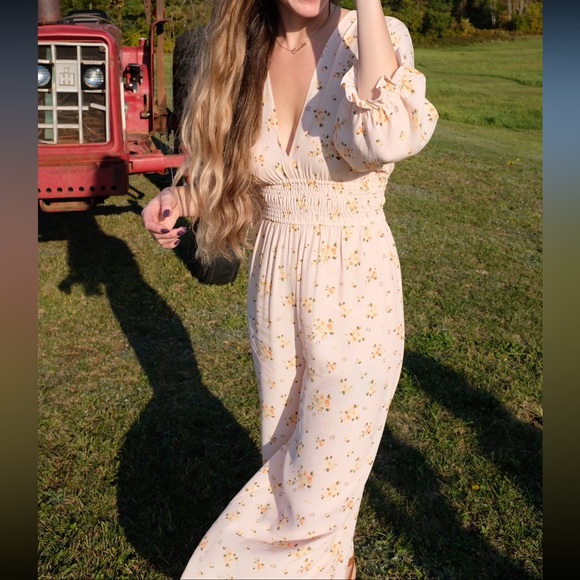 ASOS Pink Floral Jumpsuit - Picture 7 of 7